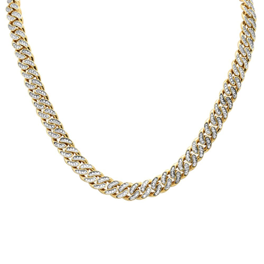 ''SPECIAL! 9mm 6.90ct 14kt Yellow GOLD Round Cuban Necklace 22''''''