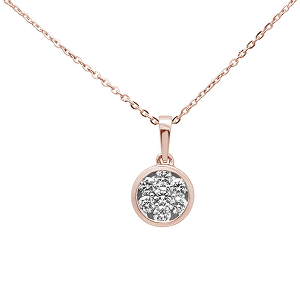 ''.31ct G SI 14K Rose Gold DIAMOND Pendant 16+2'''' Chain''