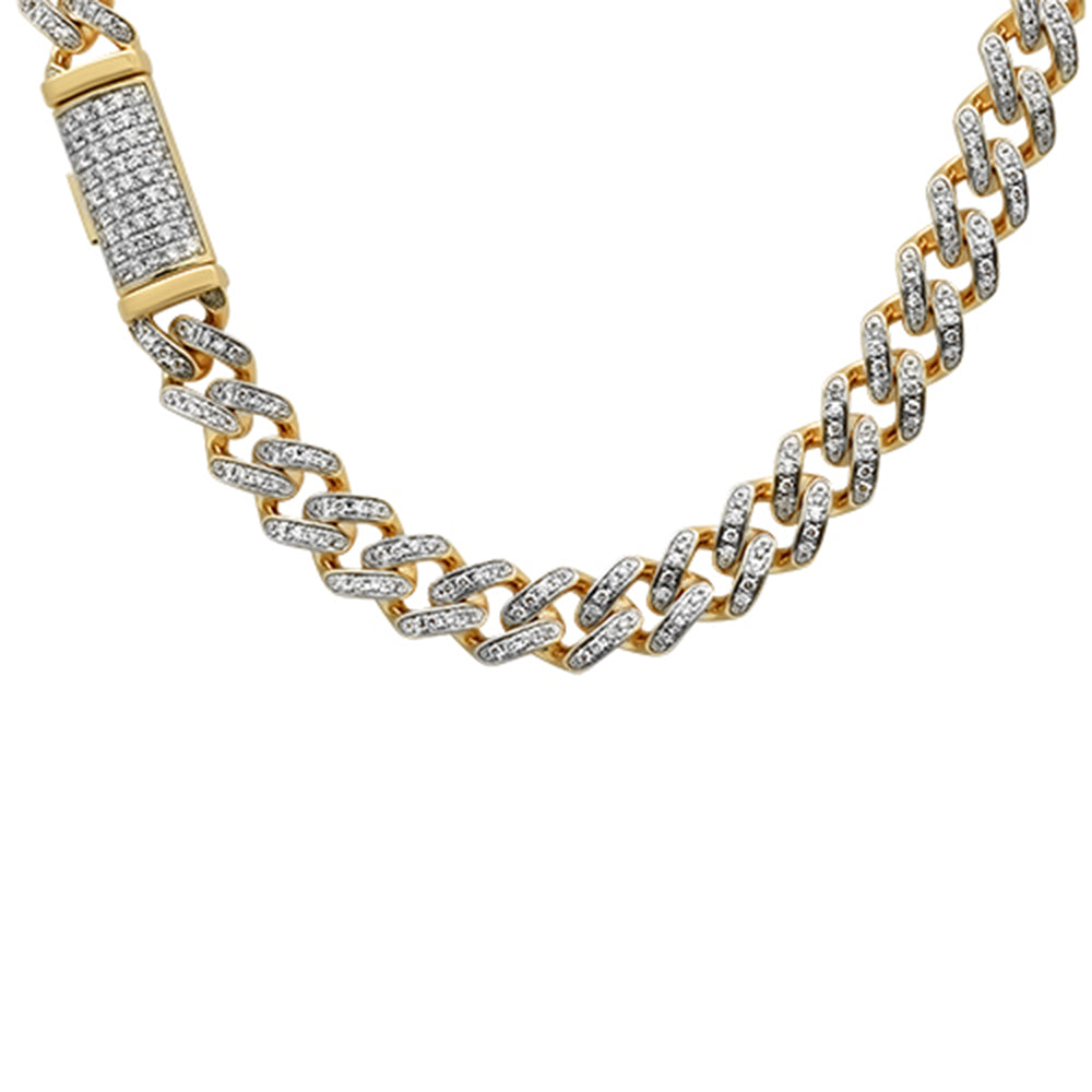 ''SPECIAL! 9MM 6.02ct 10K Yellow Gold DIAMOND Miami Cuban Necklace 22''''''
