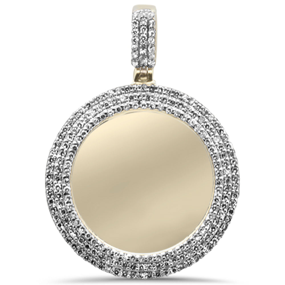 ''SPECIAL! .33CT G SI 10KT Yellow Gold DIAMOND Micro Pave Memory Charm Pendant''