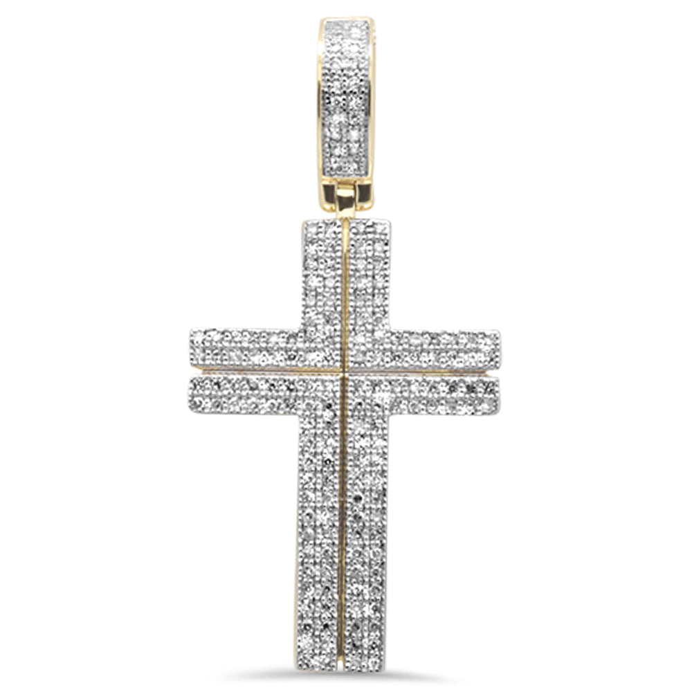 ''SPECIAL! .40CT G SI 10K Yellow Gold Diamond Cross PENDANT''