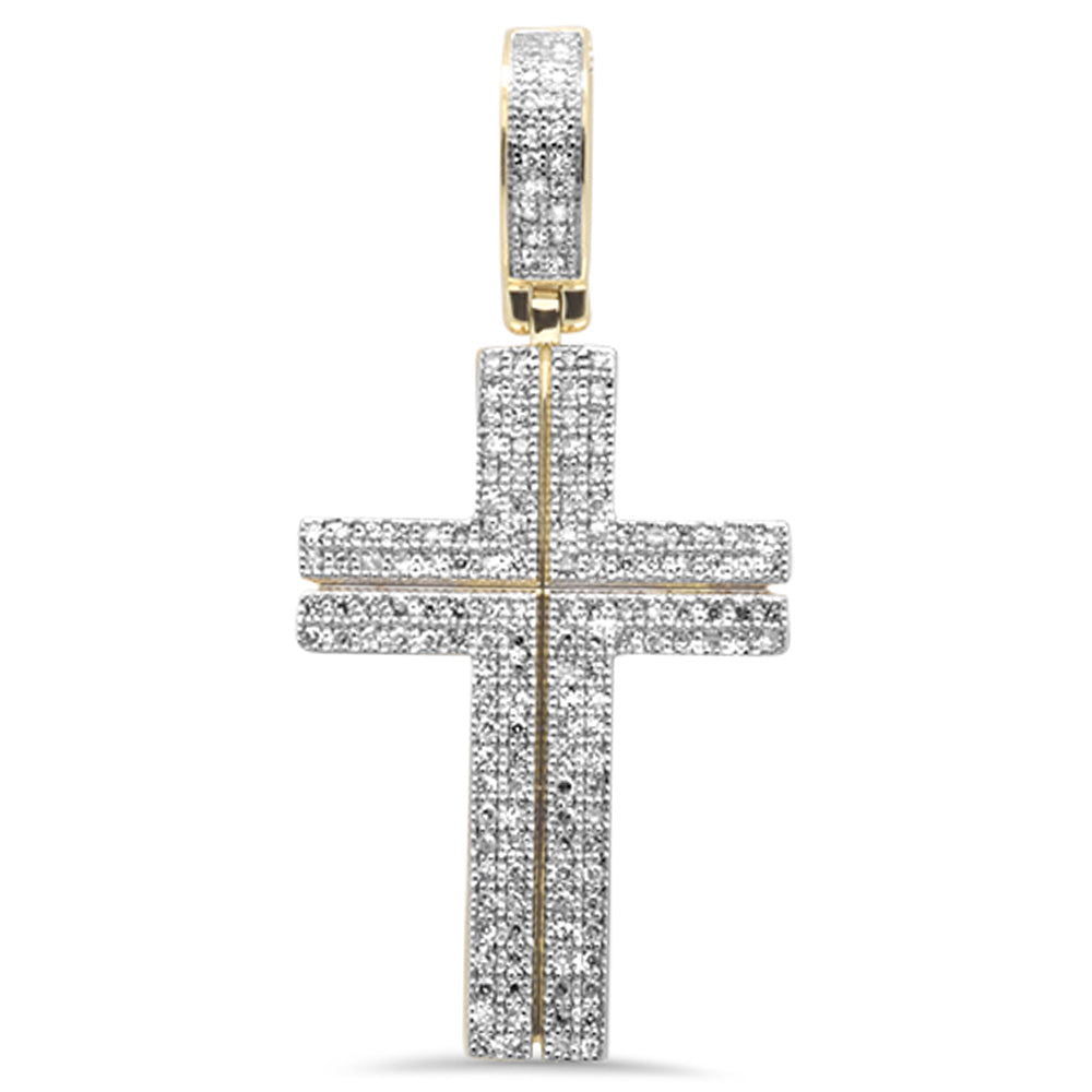 ''SPECIAL! .40CT G SI 10K Yellow GOLD Diamond Cross Pendant''