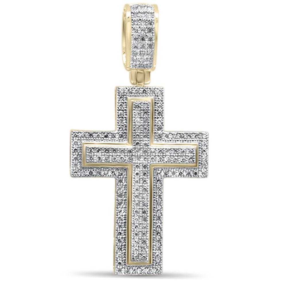 ''SPECIAL! .44CT G SI 10K Yellow Gold Diamond Cross PENDANT''