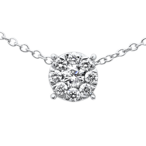 .29ct G SI 10K White GOLD Diamond Fashion Necklace