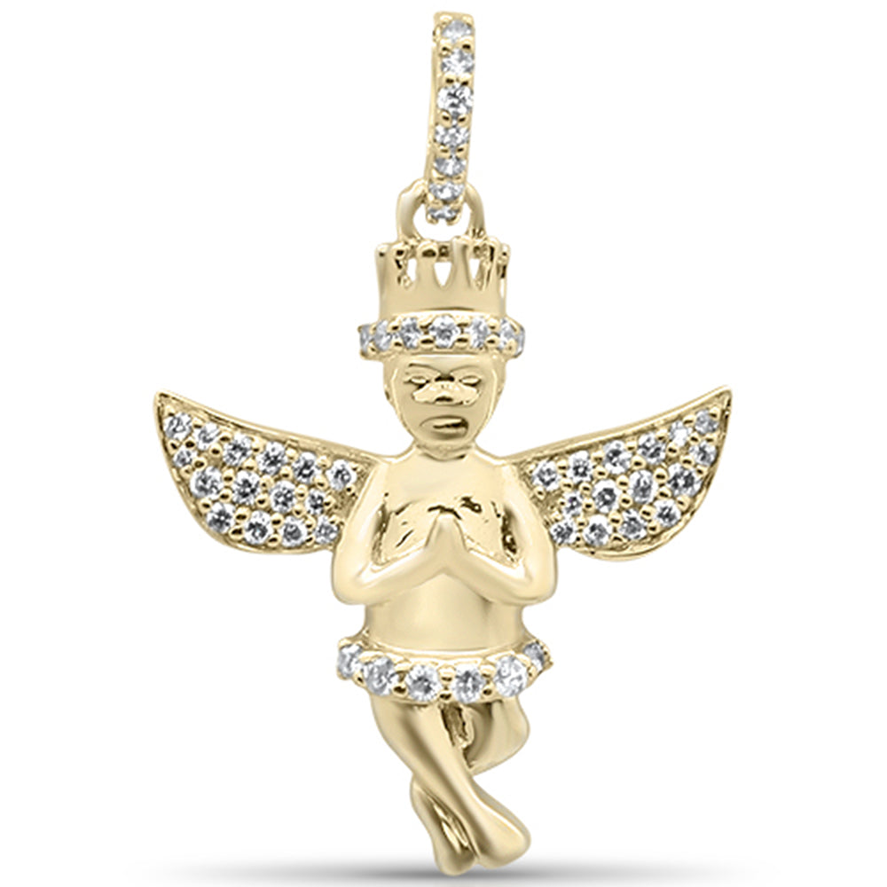 ''SPECIAL! .24ct G SI 14K Yellow Gold Diamond Angel Diamond PENDANT''