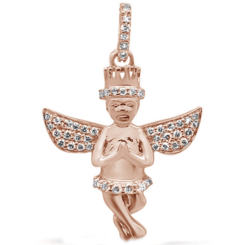 ''SPECIAL! .25ct G SI 14K Rose GOLD Diamond Angel Diamond Pendant''