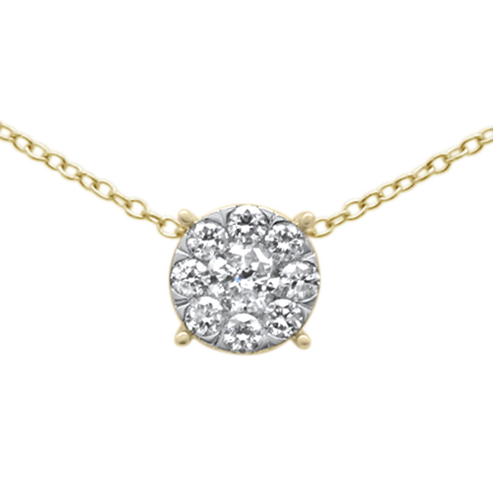 ''SPECIAL! .53ct G SI 10K Yellow Gold DIAMOND Round Pendant''