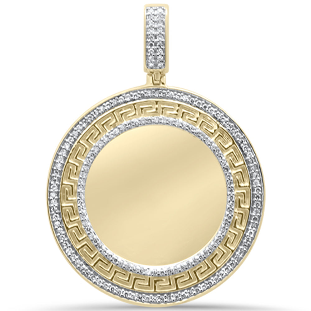 DIAMOND  CLOSEOUT!  .29ct G SI 10K Yellow GOLD Diamond Iced Out Memory Pendant