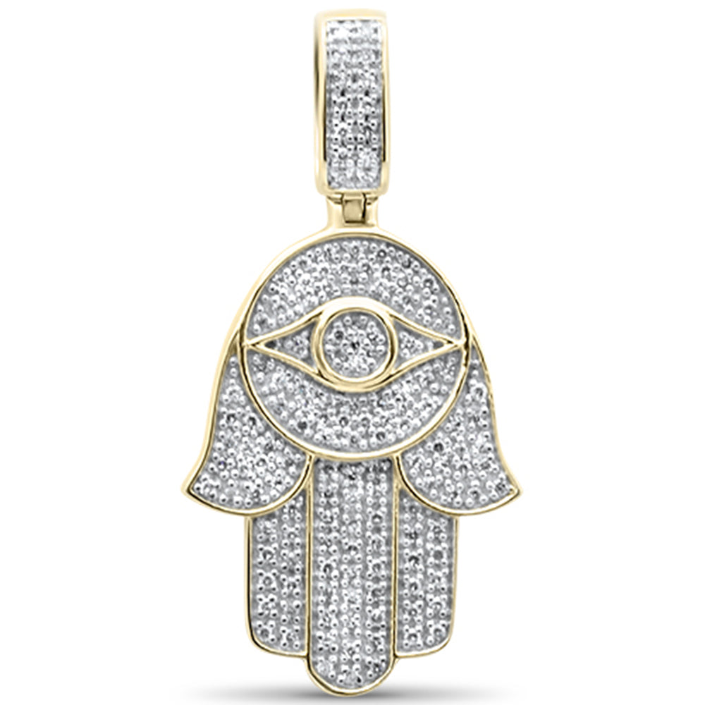 ''.26ct G SI 10K Yellow Gold DIAMOND Hip Hop Pendant with 18'''' Chain''