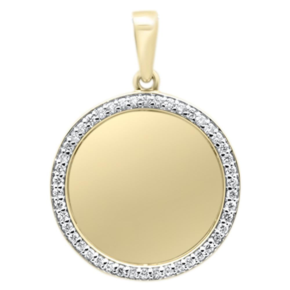 ''SPECIAL! .63ct G SI 10K Yellow GOLD Diamond Iced Out Memory Charm Pendant''