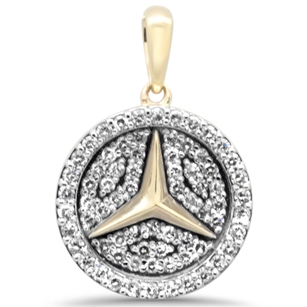 ''SPECIAL! .50ct G SI 10K Yellow GOLD Diamond Hip Hop Diamond Emblem Medallion Pendant''