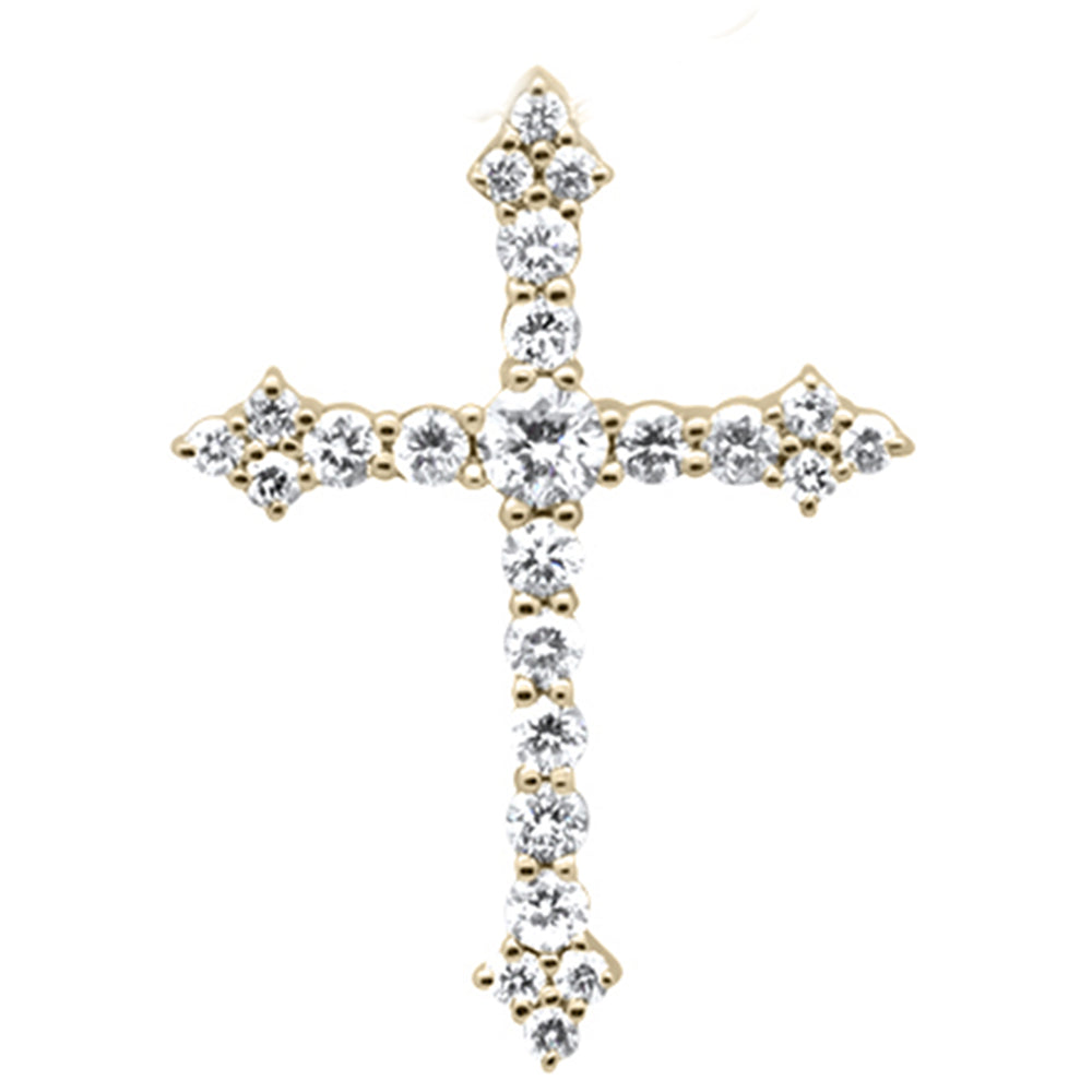 ''SPECIAL! .49ct G SI 14KT Yellow Gold Diamond Cross PENDANT''