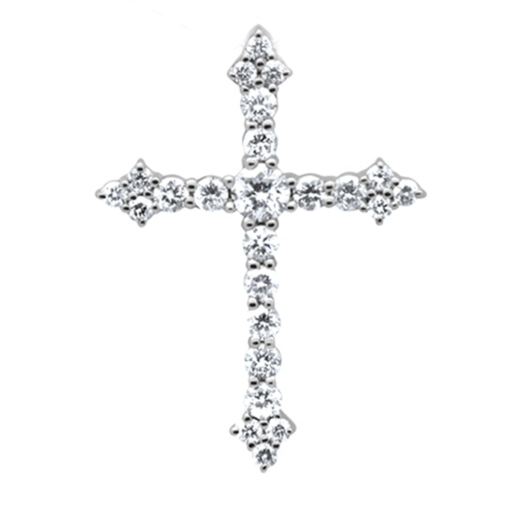 ''SPECIAL! .50ct G SI 14KT White GOLD  Diamond Cross Pendant''