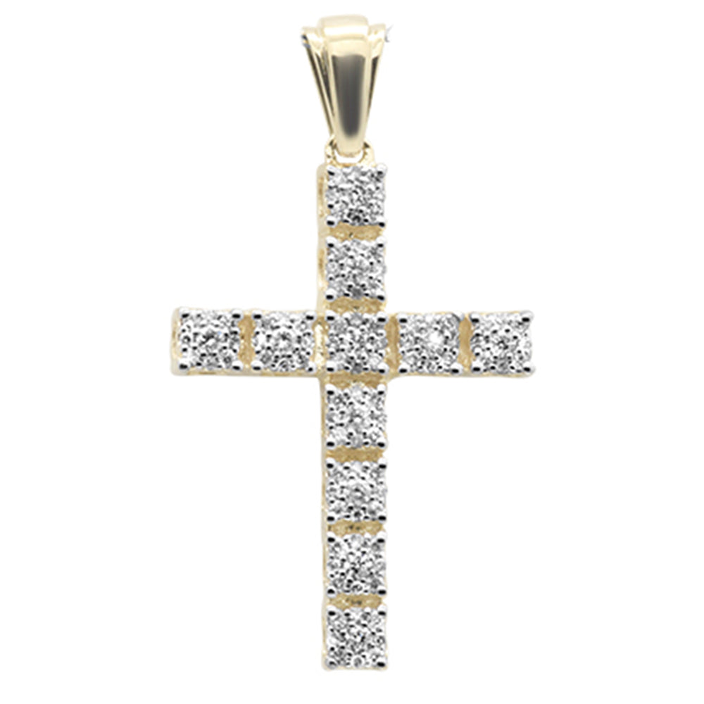 ''SPECIAL! .46ct G SI 10K Yellow GOLD Diamond Cross Pendant''