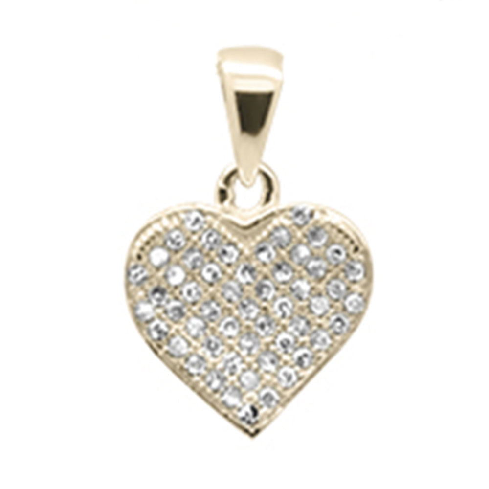 ''SPECIAL! .16ct G SI 14K Yellow GOLD Diamond Heart Pendant''