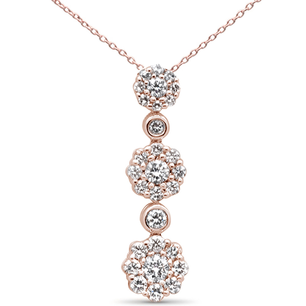 ''SPECIAL!.39ct G SI 14K Rose Gold DIAMOND Fashion Pendant 18'''' Long Chain Included''