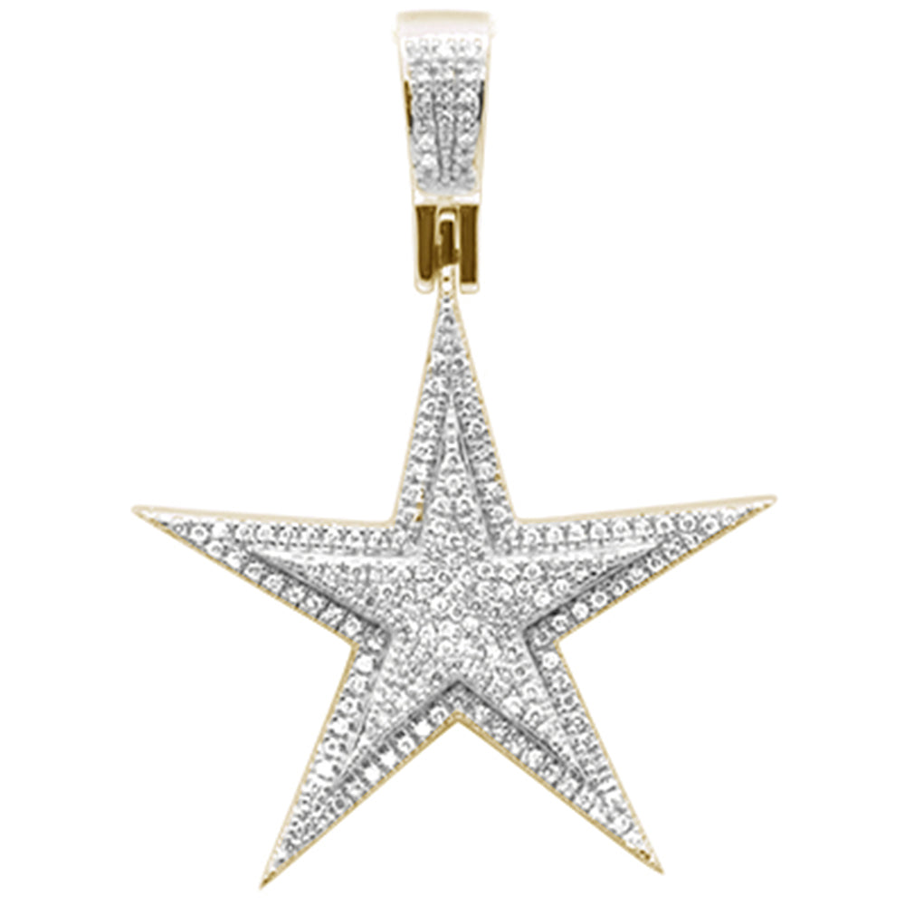 ''SPECIAL! .32ct G SI 10K Yellow Gold Star Shaped PENDANT''