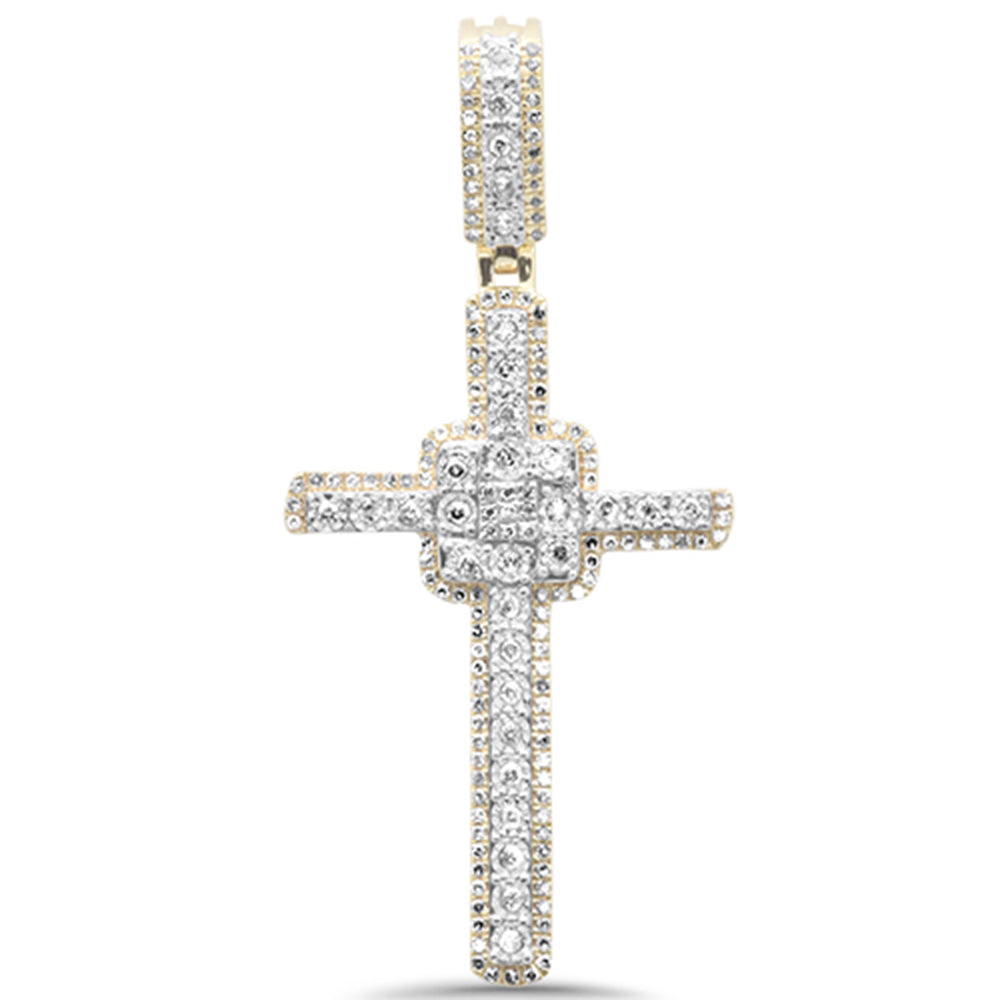 ''SPECIAL!.54ct G SI 10K Yellow Gold DIAMOND Cross Pendant Charm Pendant''