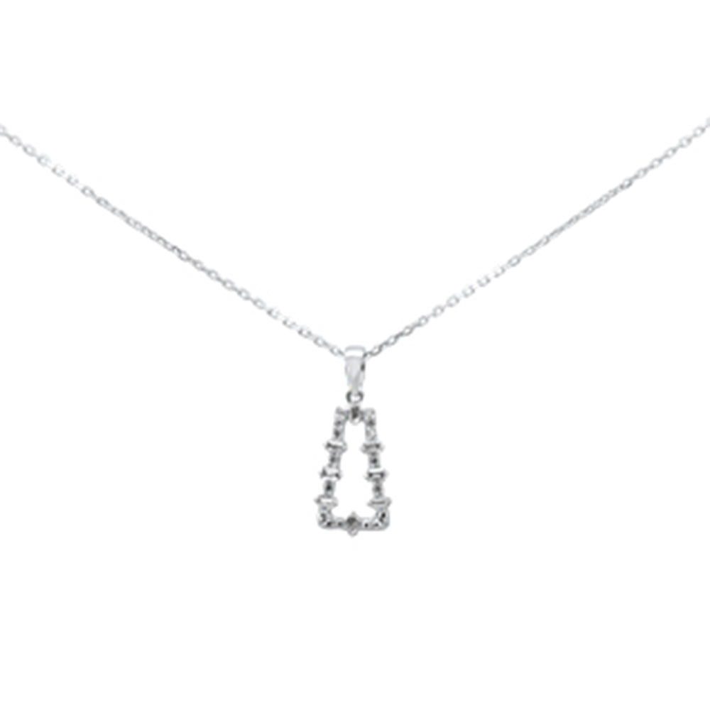 ''SPECIAL! .17ct G SI 14K White Gold Diamond Round & Baguette PENDANT''