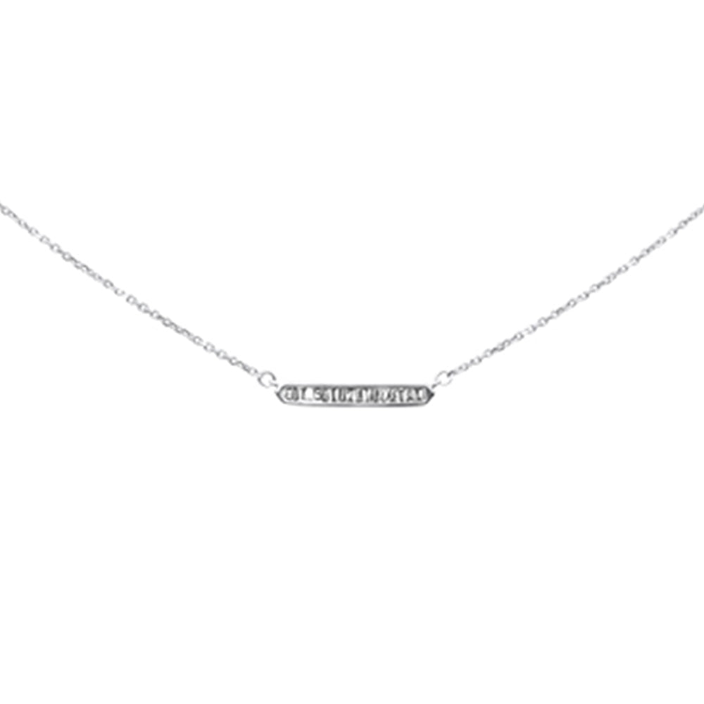 ''SPECIAL! .13ct G SI 14K White GOLD Baguette Diamond Pendant Necklace 16+2''''Ext Chain''