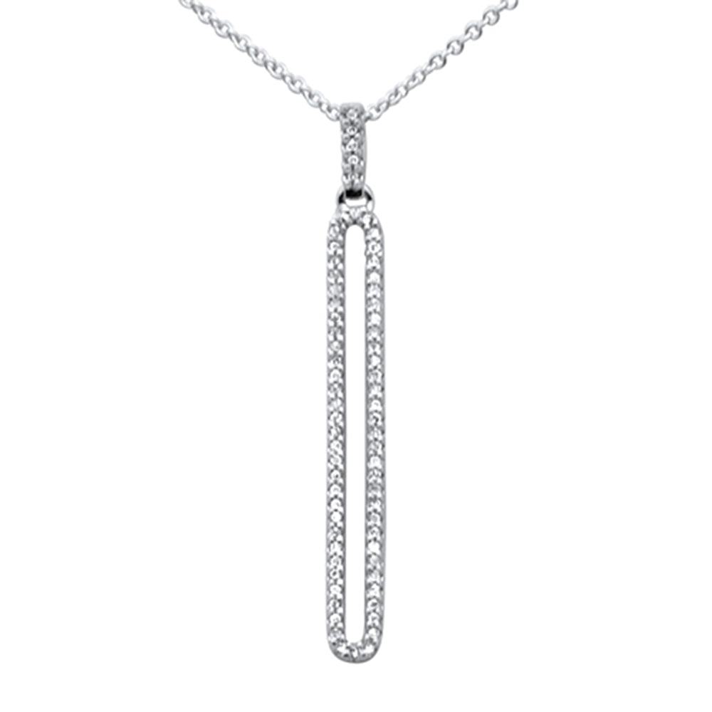 ''SPECIAL! .13ct G SI 14K White GOLD Diamond Drop Pendant Necklace 18'''' Long''