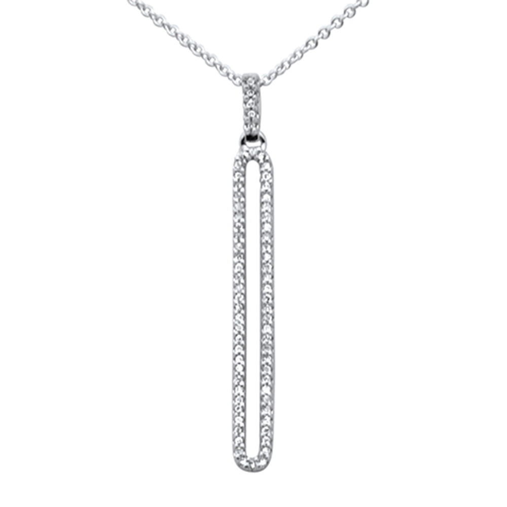 ''SPECIAL! .13ct G SI 14K White Gold Diamond Drop PENDANT Necklace 18'''' Long''
