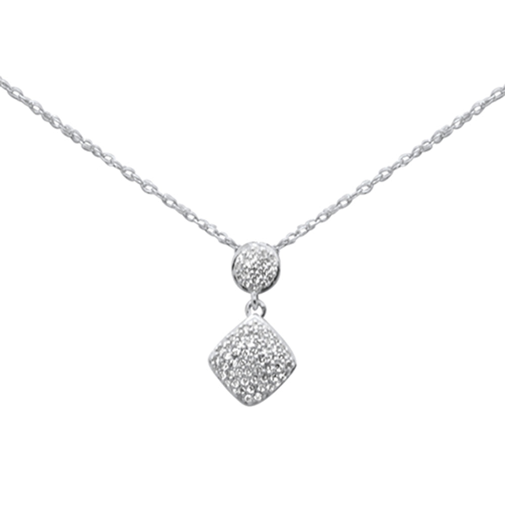 ''.13ct G SI 14K White Gold Diamond PENDANT Necklace 18''''Long''
