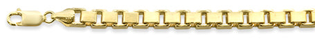 ''400 6MM Yellow Gold Plated SQUARE Box Chain .925  Solid STERLING SILVER Sizes 8-28''''''