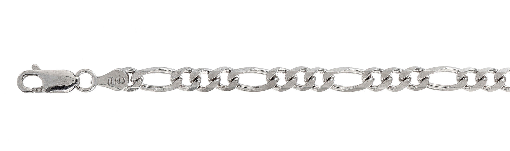 ''120-5MM Figaro Chain .925  Solid STERLING SILVER Sizes 7-32''''''