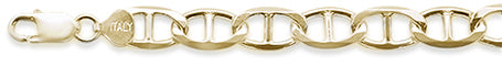 ''250 11.8MM Yellow GOLD plated Mariner Chain Made in Italy Available in 8''''-28'''' Inches''