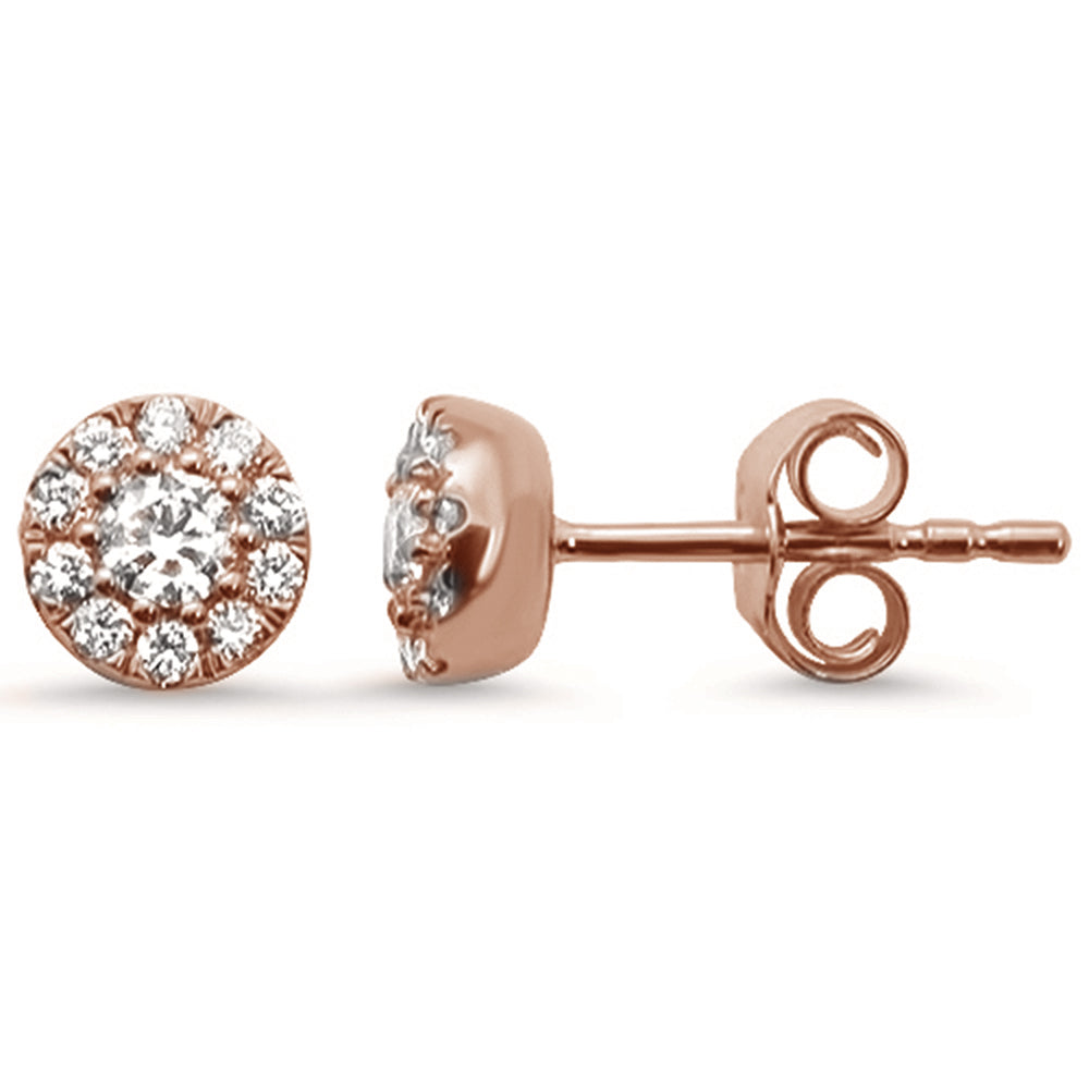 .31ct 14k Rose Gold Elegant Diamond STUD EARRINGS