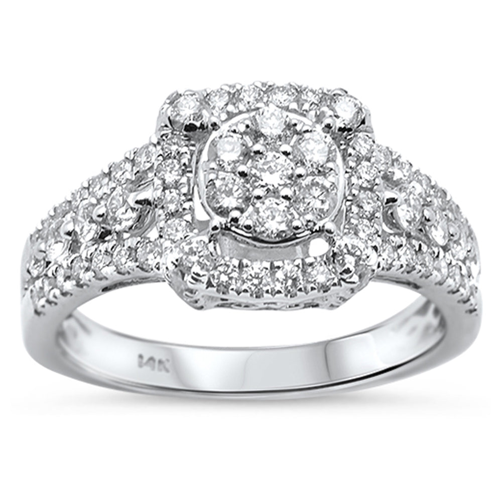 ''SPECIAL! .92ct 14k White Gold DIAMOND Engagement Ring Size 6.5''