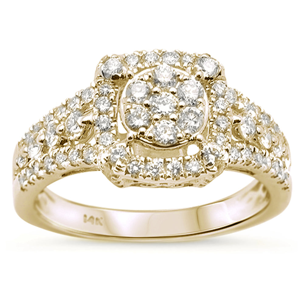 ''SPECIAL! .92ct 14k Yellow GOLD Diamond Engagement Ring Size 6.5''