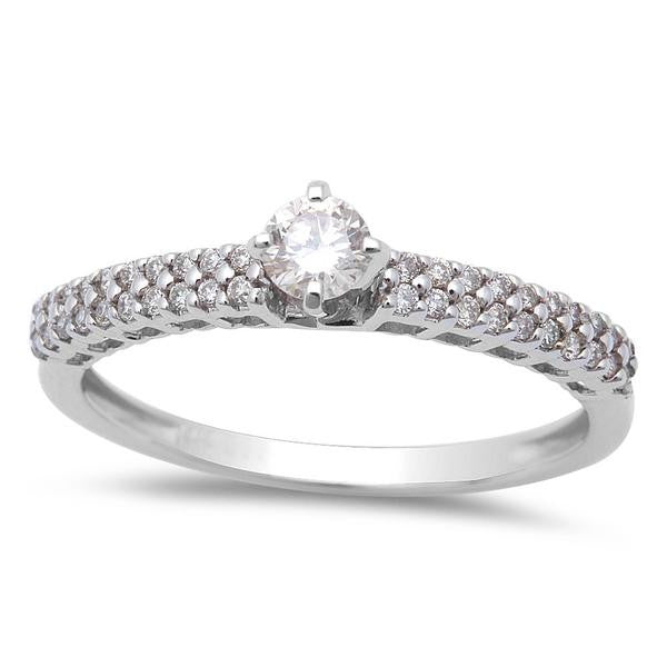 ''SPECIAL! .30cts Round Diamond Engagement Promise RING Size 6.5''