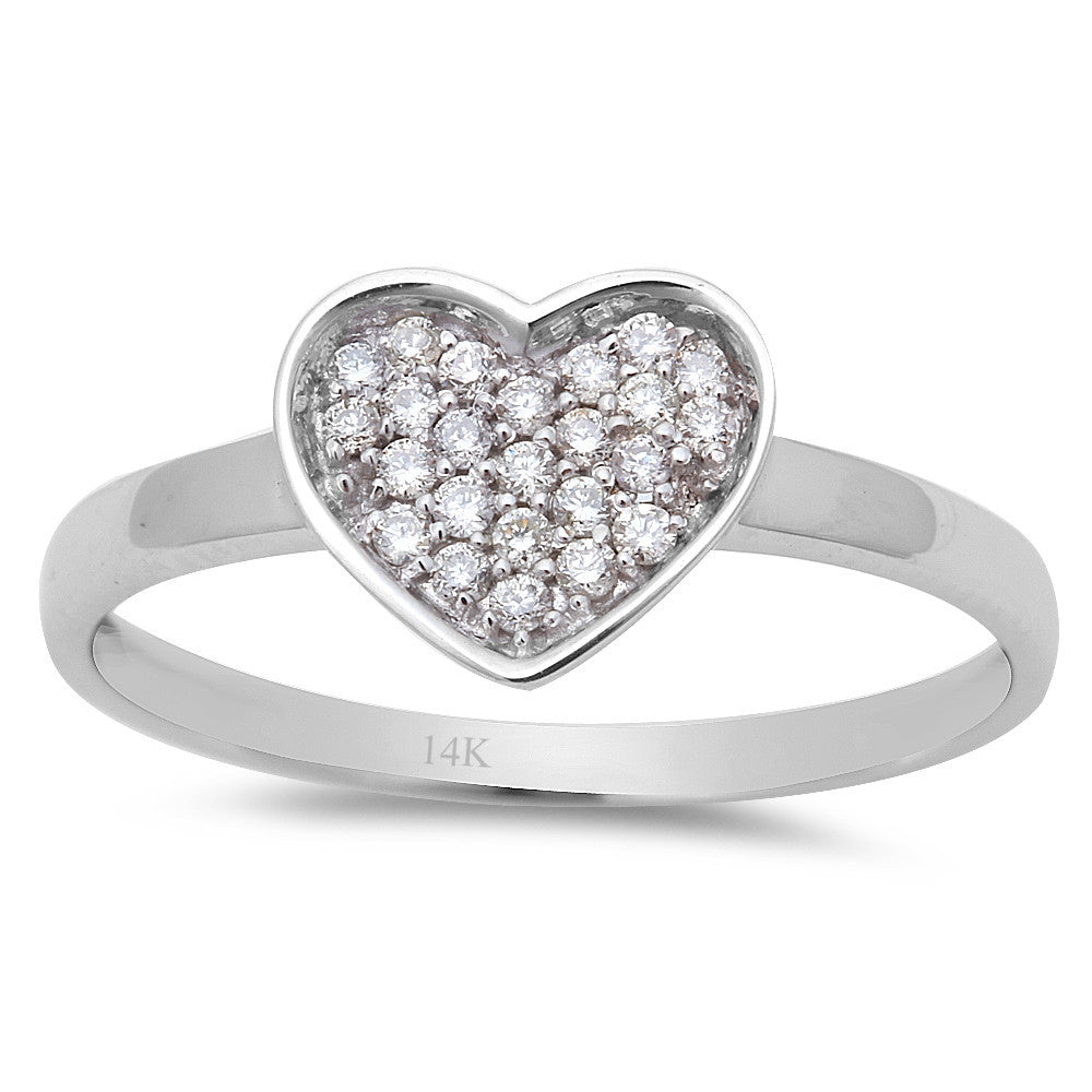 .15ct Heart Shaped Diamond Promise Engagement Solitaire RING Size 6.5