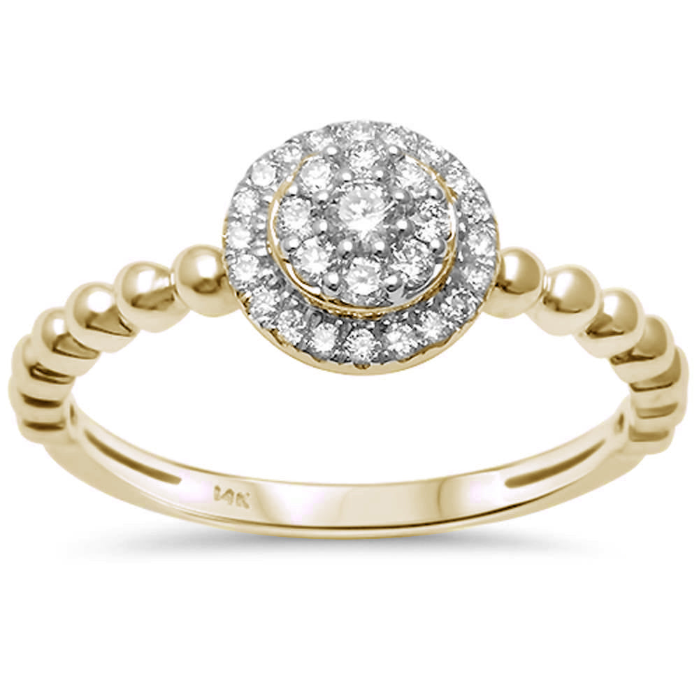 .24ct G SI 14K Yellow Gold Round Diamond Solitaire Engagement RING