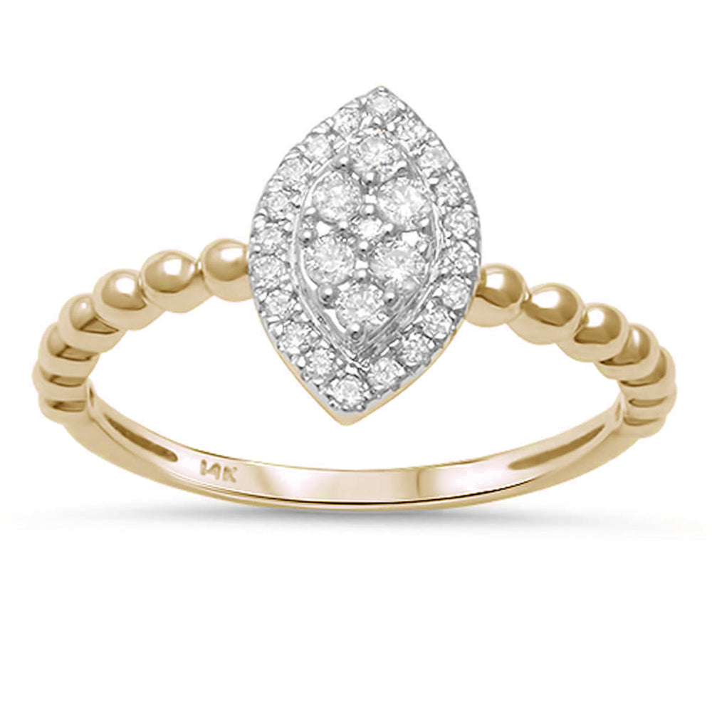 .20ct G SI 14K Yellow GOLD Marquise Shape Diamond Engagement Ring