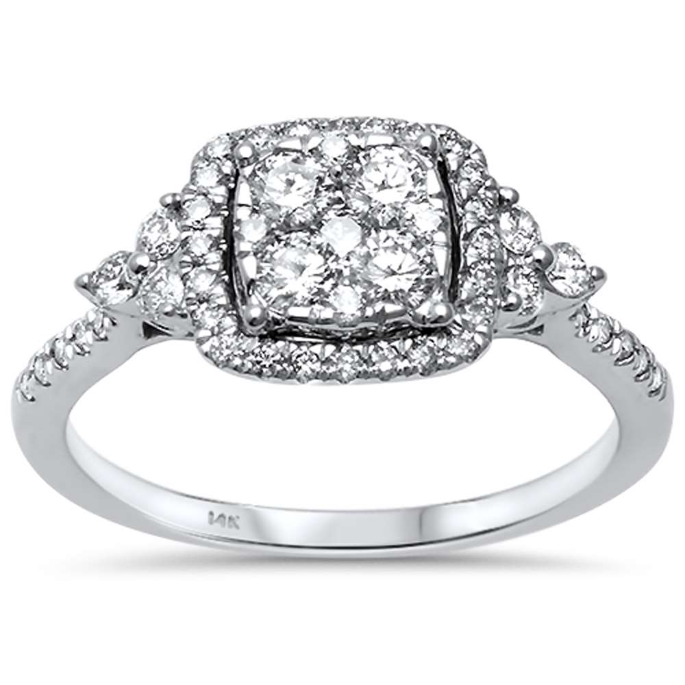 ''SPECIAL!.66ct G SI 14kt White Gold Engagement Promise Diamond RING Size 6.5''