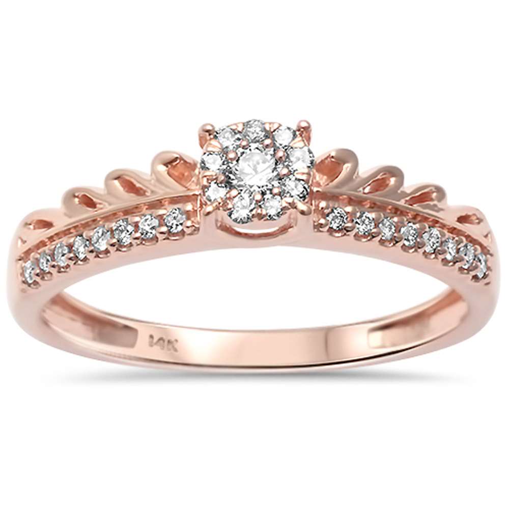 .20ct G SI 14kt Rose Gold Engagement Promise DIAMOND Ring Size 6.5