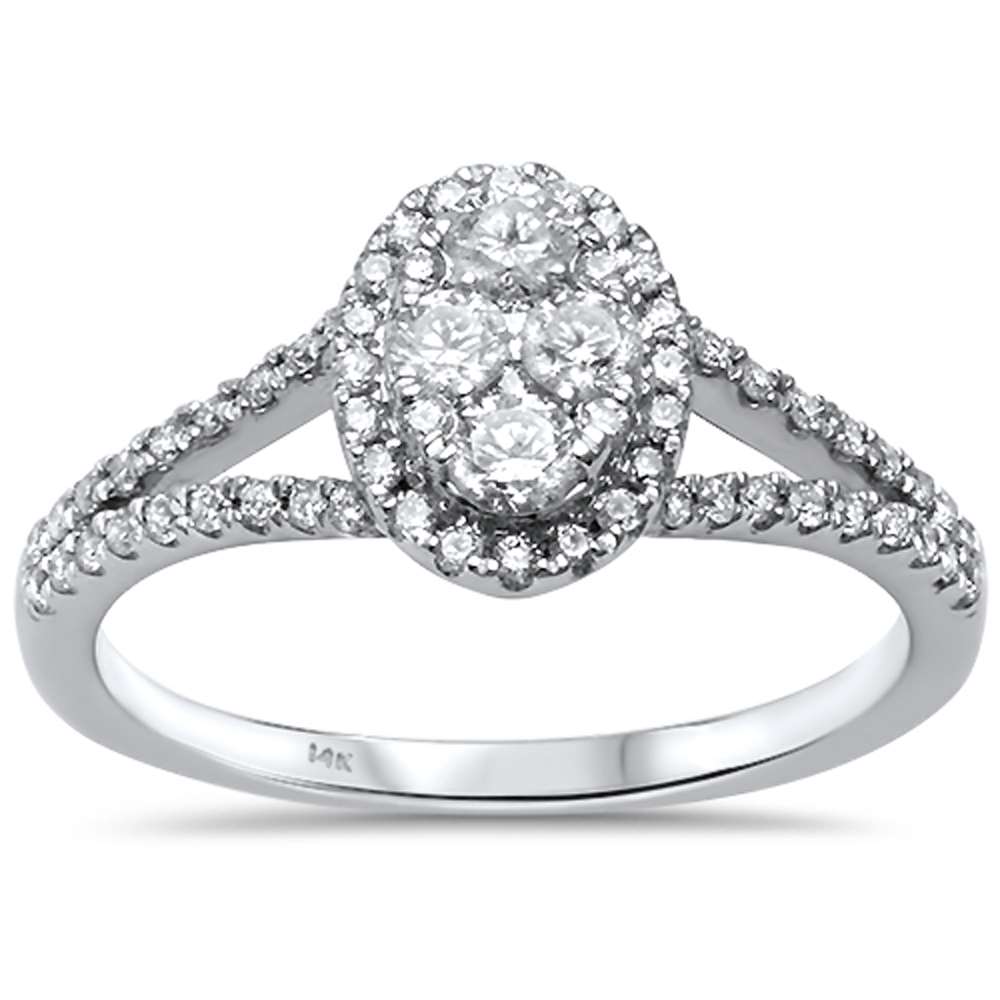 ''SPECIAL!.62ct G SI 14kt White Gold Oval Diamond Engagement Solitaire Promise RING''