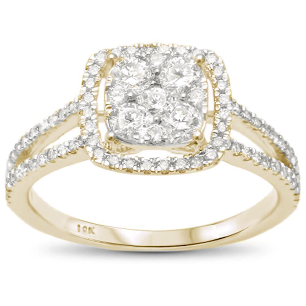 ''SPECIAL! .78cts 10k Yellow Gold Diamond Engagement RING Size 6.5''