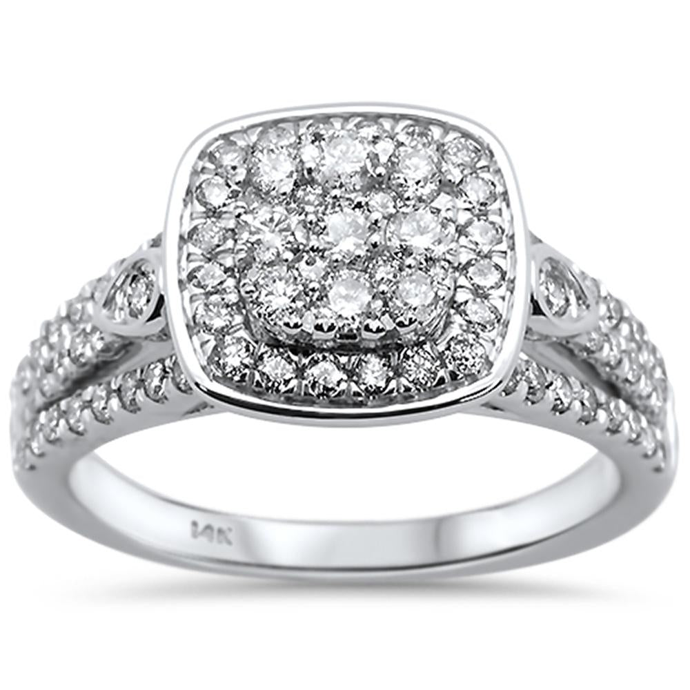 ''SPECIAL!1.03ct 14k White Gold Engagement Diamond RING Size 6.5''