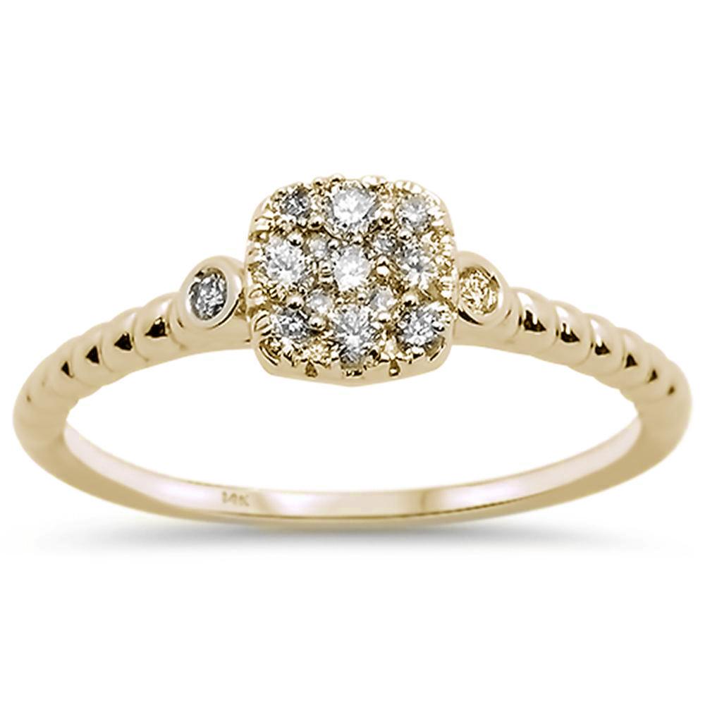 .26ct 14k Yellow Gold DIAMOND Solitaire Promise Engagement Ring