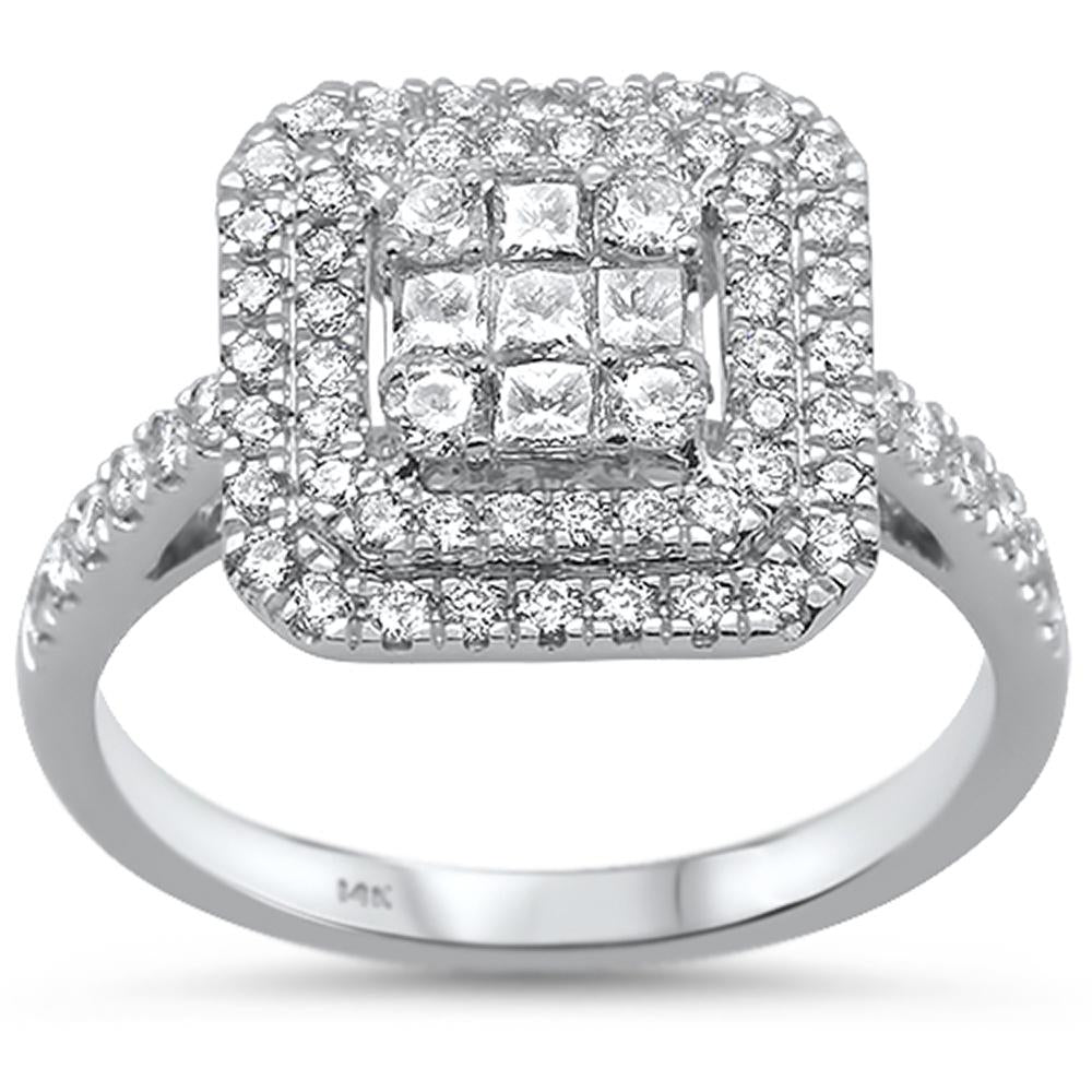 ''SPECIAL!.82cts 14k White GOLD Diamond Engagement Ring''