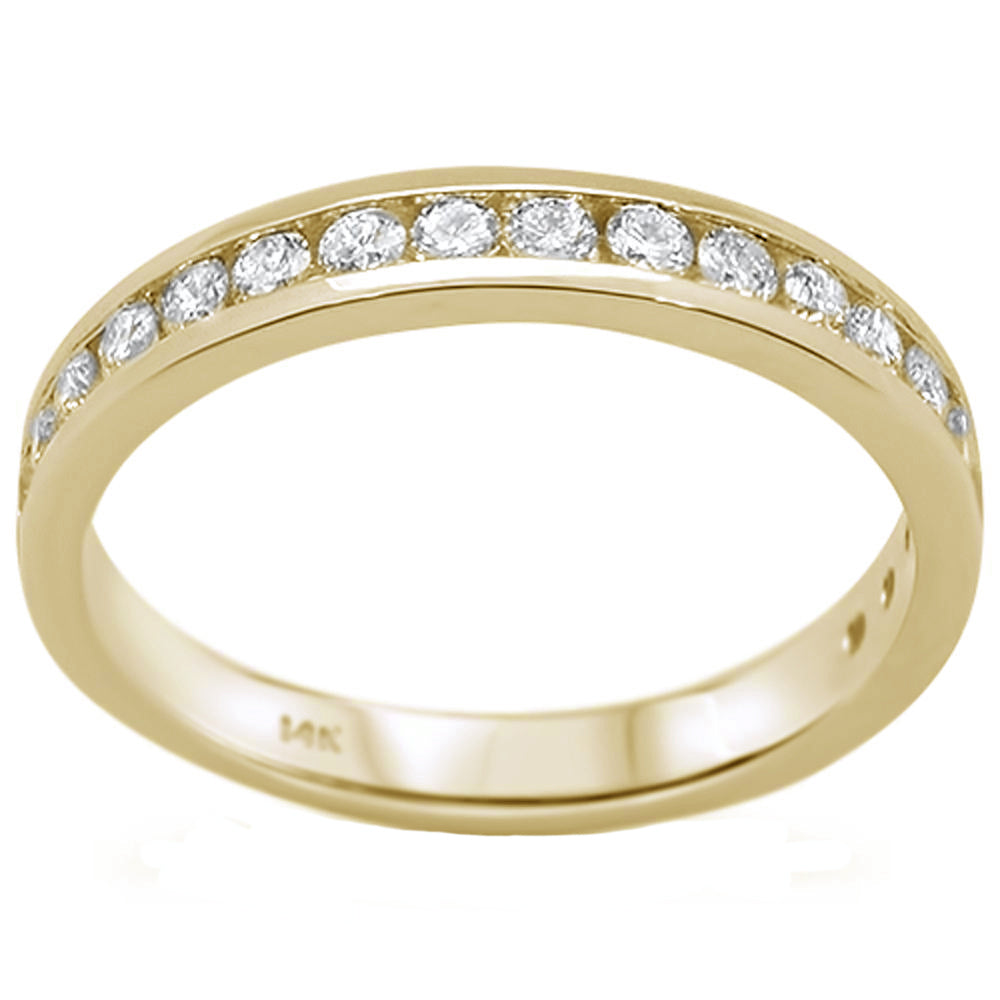 ''SPECIAL! .52ct 14kt Yellow Gold Diamond Band RING Size 6.5''