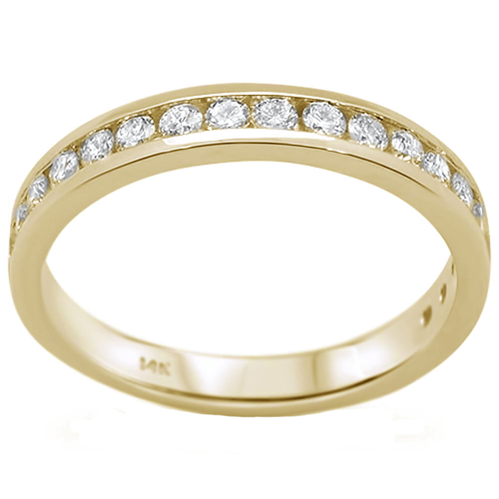 ''SPECIAL! .52ct 14kt Yellow GOLD Diamond Band Ring Size 6.5''