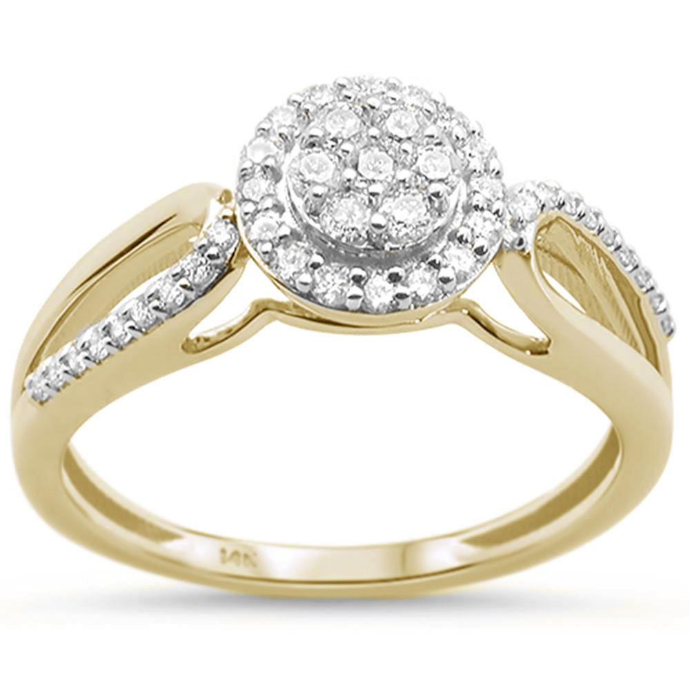 ''SPECIAL! .32ct 14KT Yellow Gold Round Diamond RING Size 6.5''