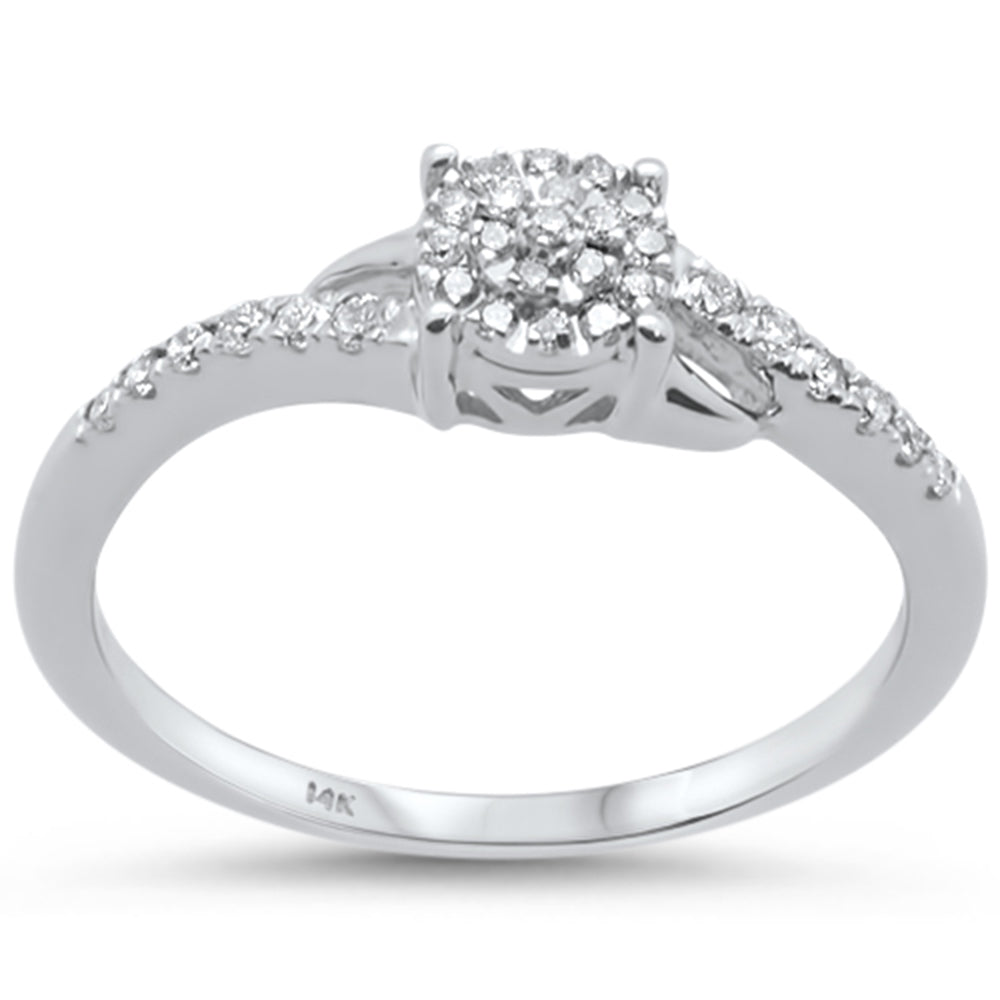 .16ct 14KT White GOLD Diamond Engagement Ring Size 6.5