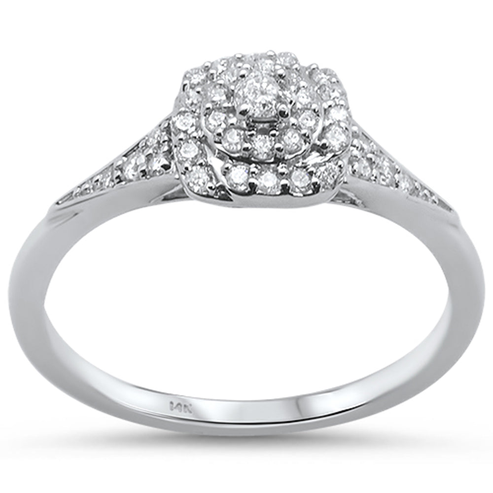 .26ct 14KT White Gold DIAMOND Engagement Ring Size 6.5