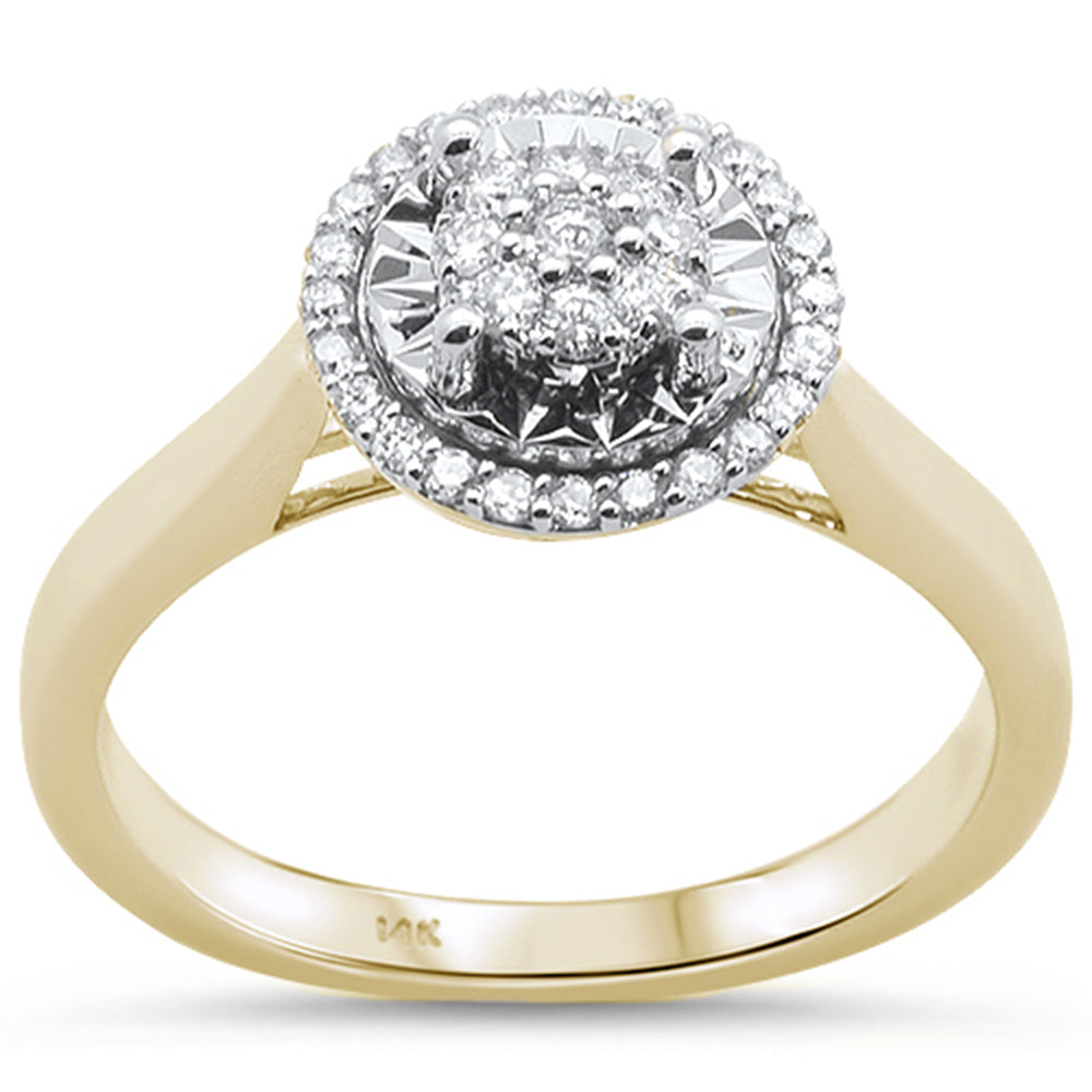 ''SPECIAL! .25ct 14KT Yellow Gold Diamond Engagement RING Size 6.5''